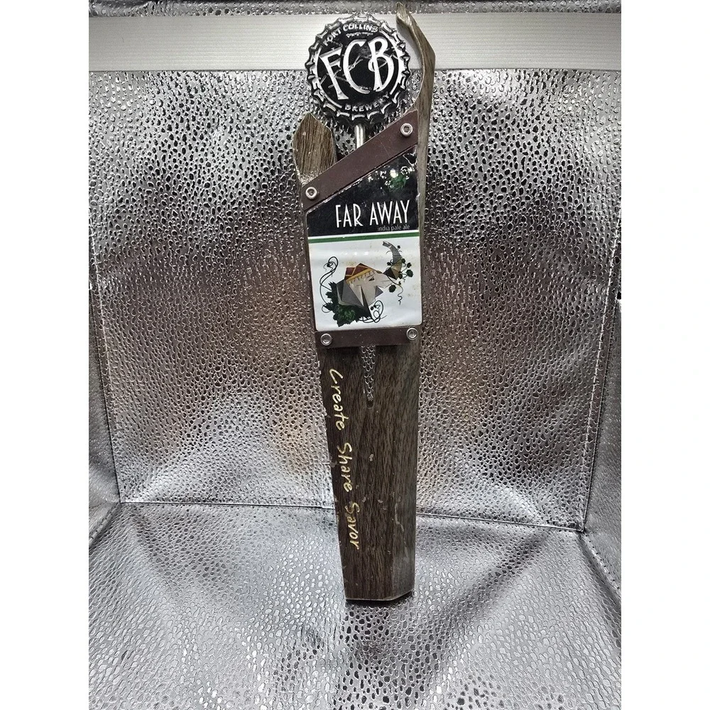 BEER Keg Tap Handle ~ FORT COLLINS Brewing Co ~ Create, Share, Savor ~ COLORADO - Picture 1 of 4